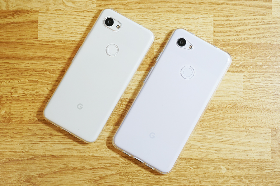 ケースを付けたGoogle Pixel 3aと3a XL