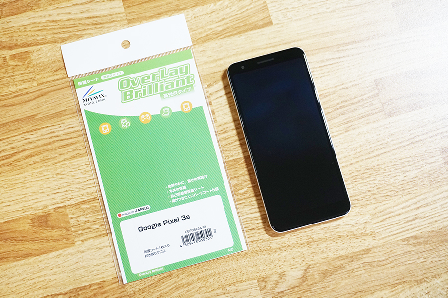 Google Pixel 3a用ミヤビックス保護フィルム
