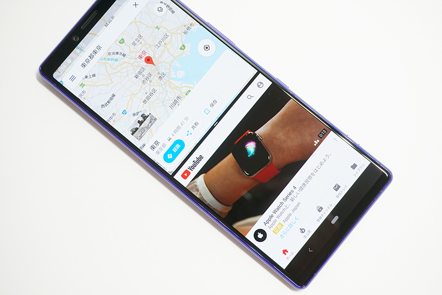 Xperia 1の2画面分割