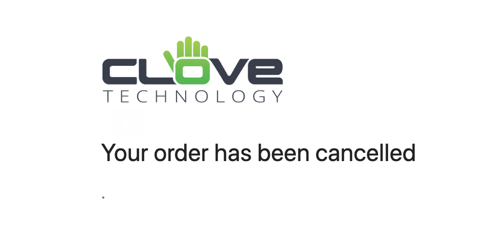 Cloveキャンセル完了メール
