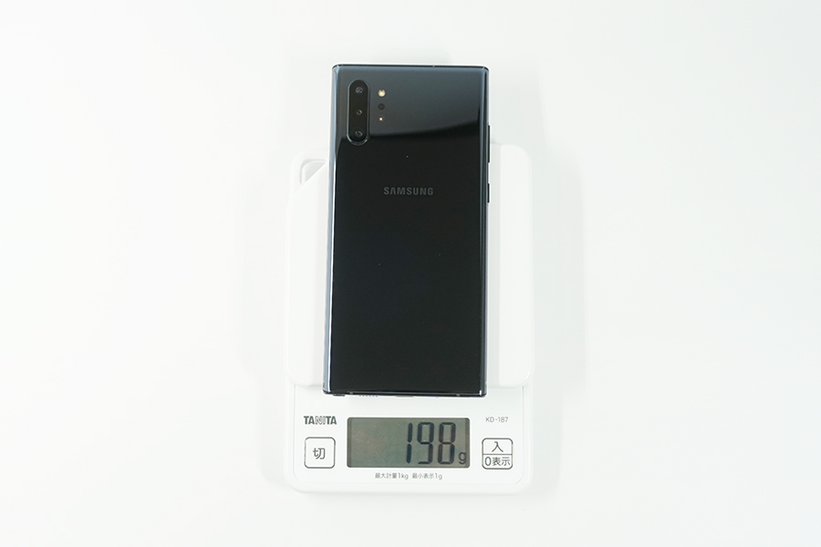 Galaxy Note10+の重さ