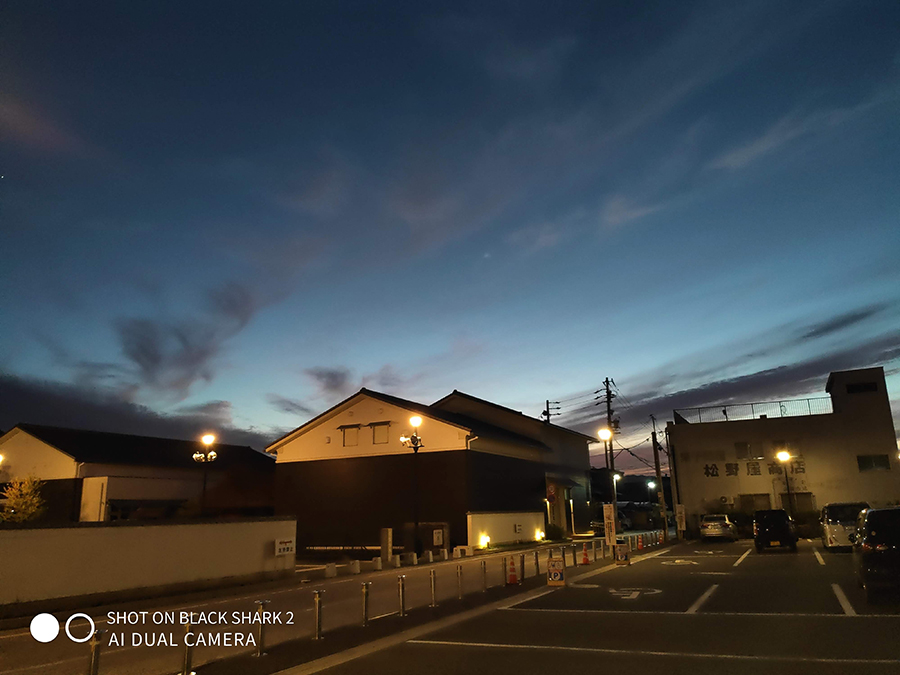 Black Shark 2のカメラで撮影した夜間撮影