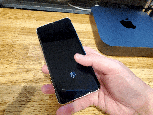 Mi Note 10の指紋認証を試す