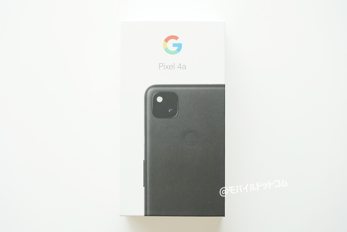 Google Pixel 4aのパッケージデザイン