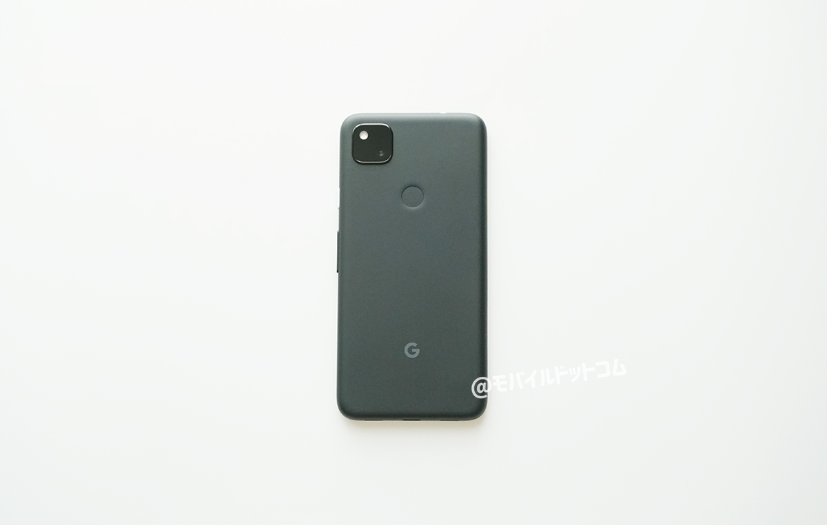 Google Pixel 4aの背面デザイン