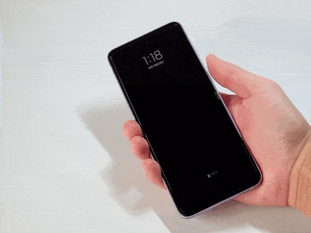 Galaxy Z Flip3 5Gの指紋認証テスト