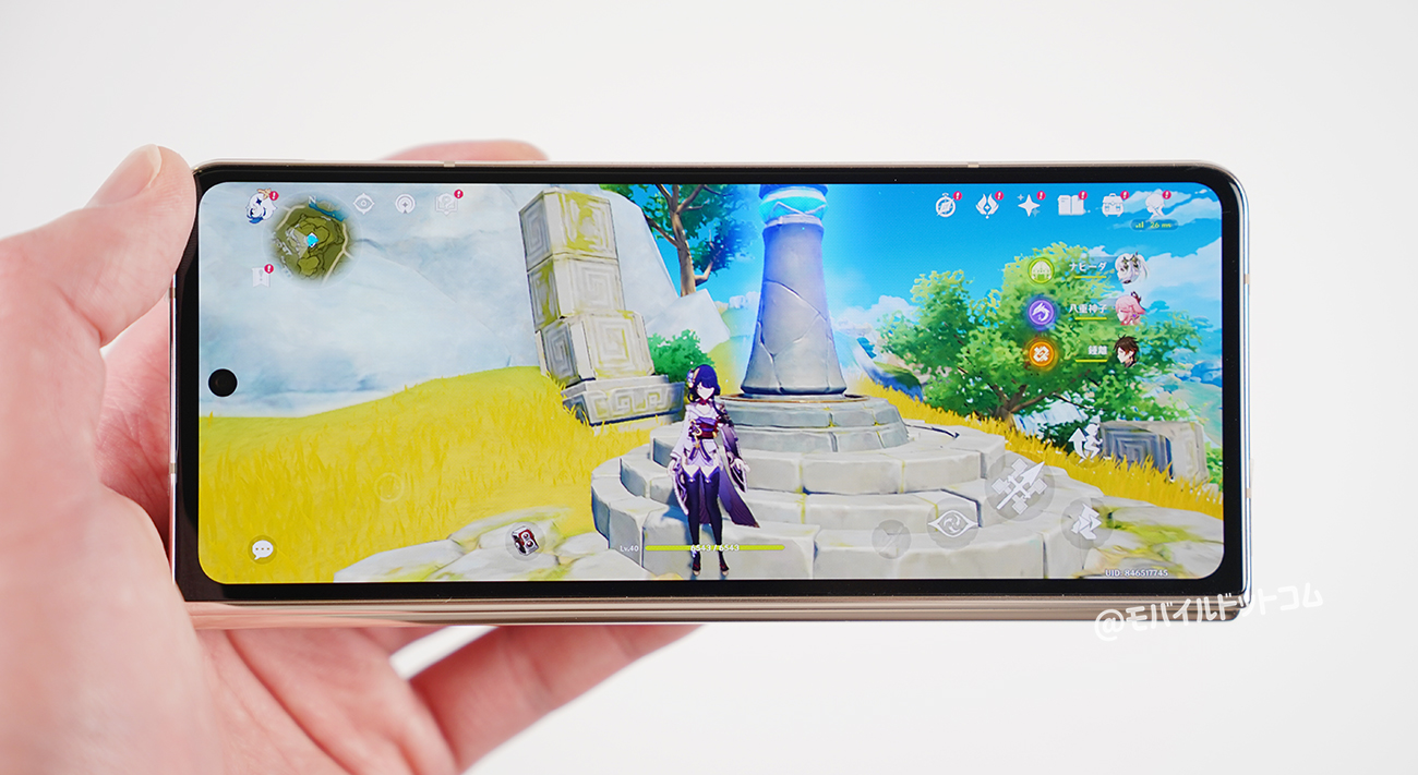 Galaxy Z Fold4で原神の動作チェック