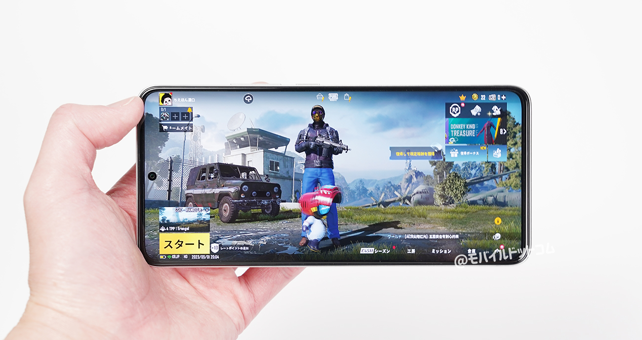 POCO F5 ProでPUBGモバイルの動作チェック