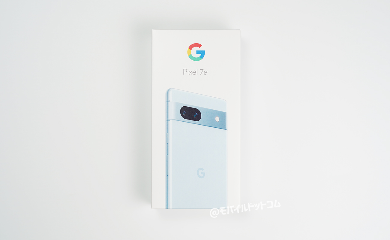 Google Pixel 7aのパッケージデザイン