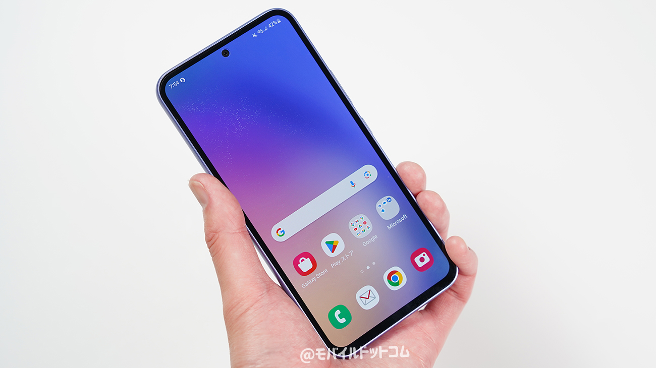 Galaxy A54 5Gを持ってみた