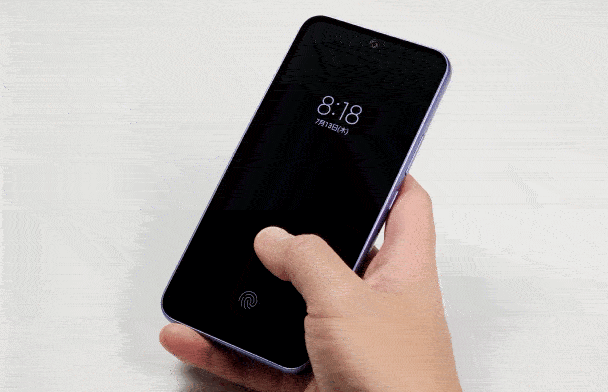 Galaxy A54 5Gの指紋認証テスト