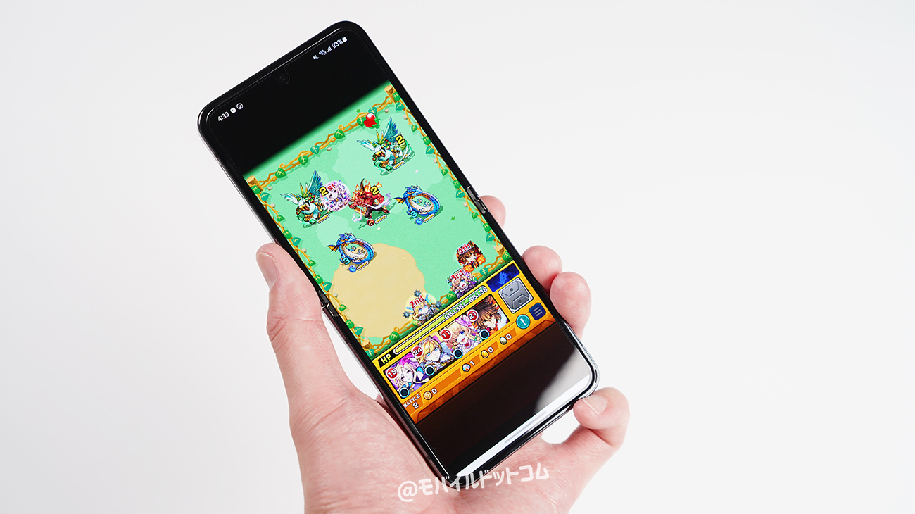 Galaxy Z Flip5でモンストの動作チェック