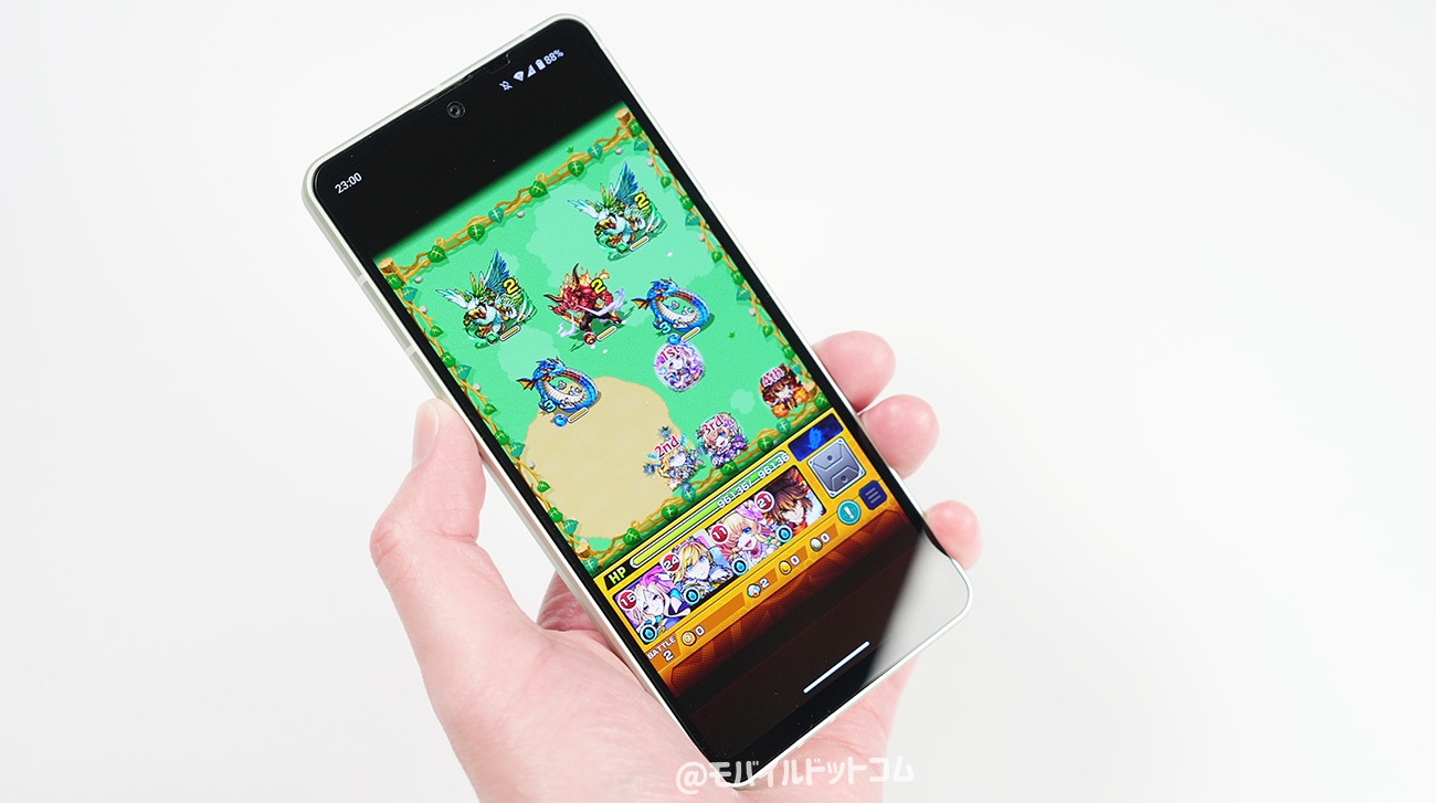 AQUOS sense8でモンストの動作チェック