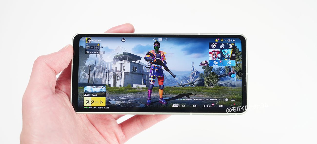 AQUOS sense8でPUBGモバイルの動作チェック